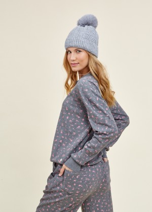 סט פיג`מה פרחונית וואפל (Pajamas)