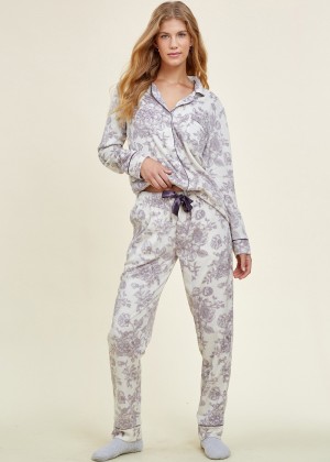 פיג`מה מכופתרת מינק (Pajamas)