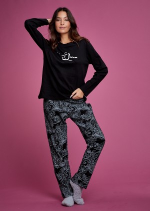 סט פיג'מה 100% כותנה (Pajamas)