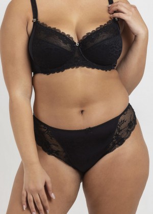 תחתון ביקיני מיקרופייבר בשילוב תחרה (Panties)