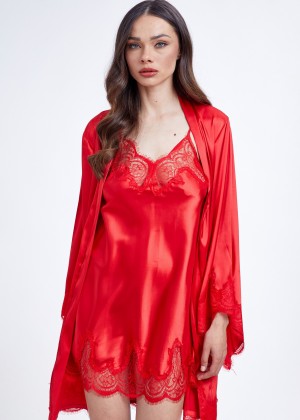 חלוק מיני תחרה יוקרתי (SexySleepwear)