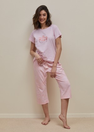 פיג'מה 3/4 טרופיקל 100% כותנה (Pajamas)