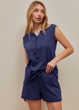 סט פיג'מה קיץ 100% כותנה (Pajamas)