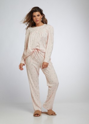 חליפת פנאי בייסיק פרחים (Pajamas)