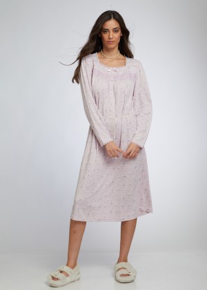 כותונת מקסי בייסיק פרחים (Pajamas)
