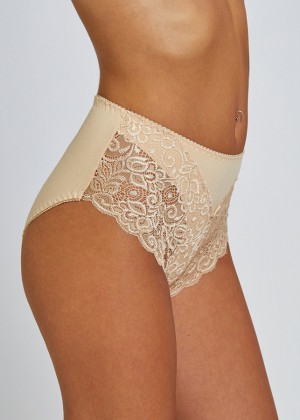 Brief cotton with Lace תחתון כותנה מקסי 