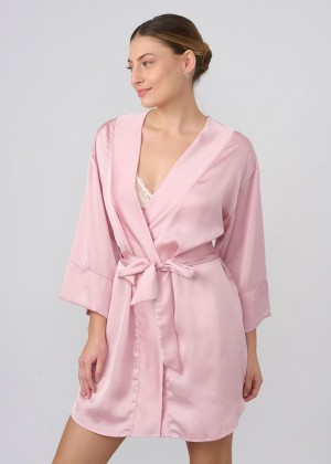 חלוק סטן חלק SW2022 (SexySleepwear)